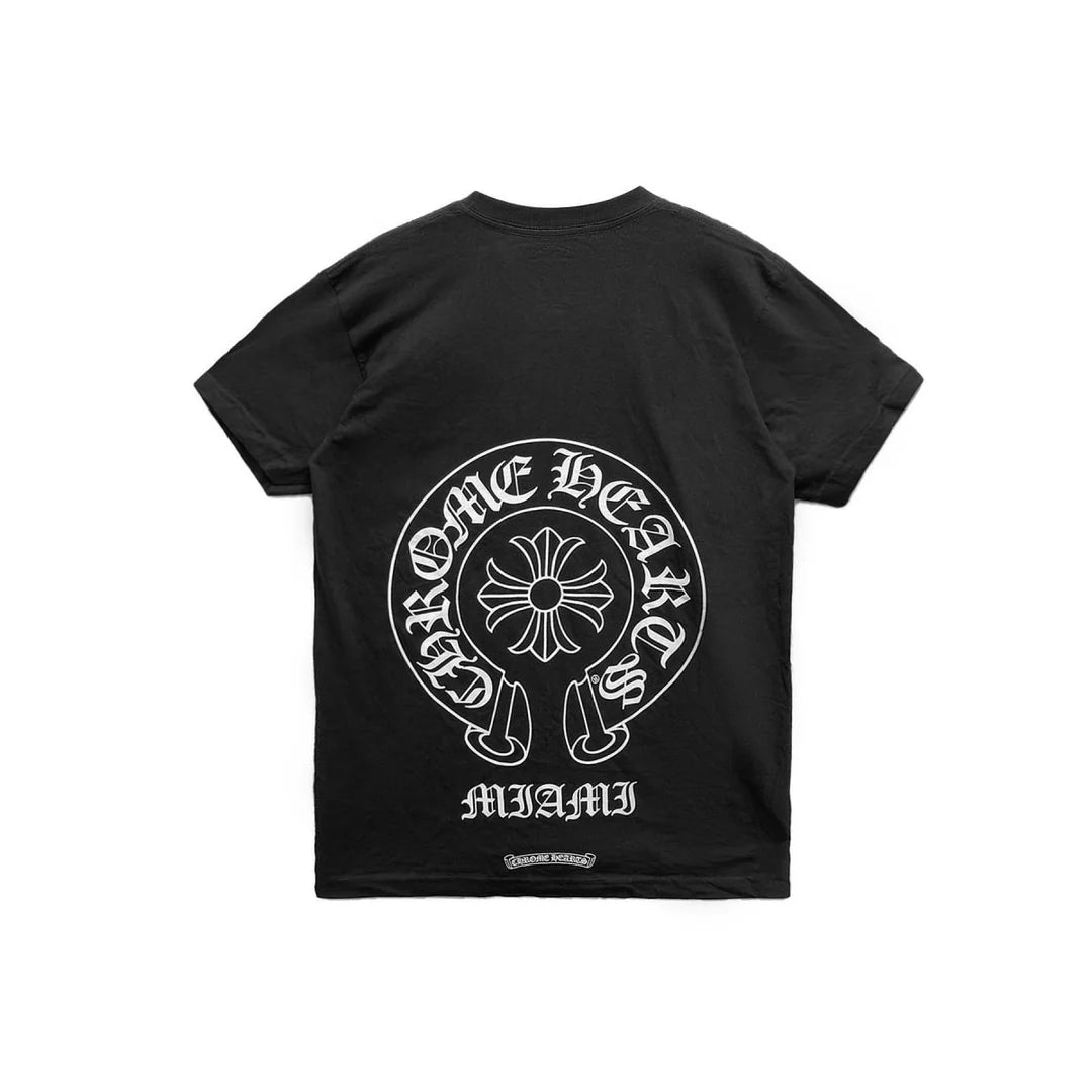 Miami Exclusive Horseshoe Tee Black
