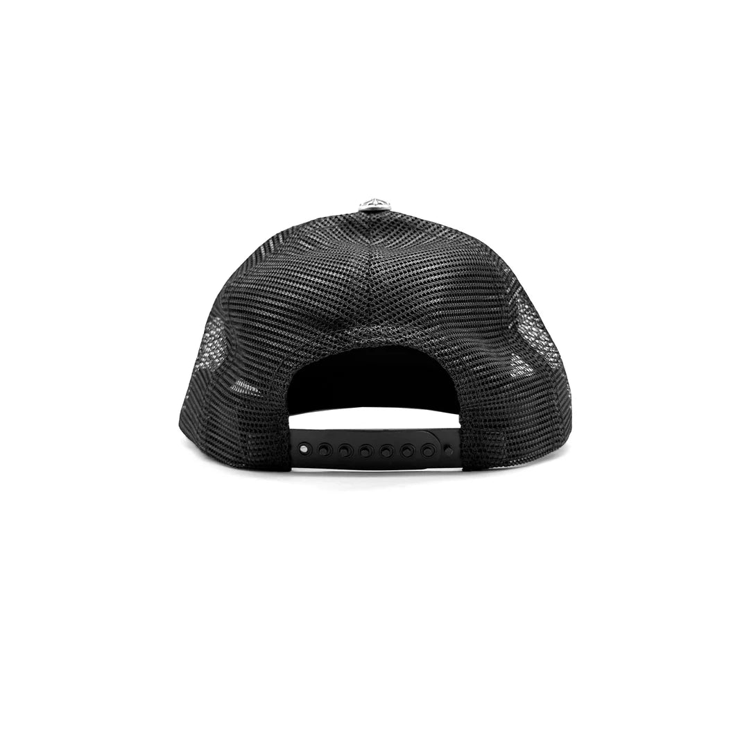 Fuck Embroidered Hollywood Trucker Black